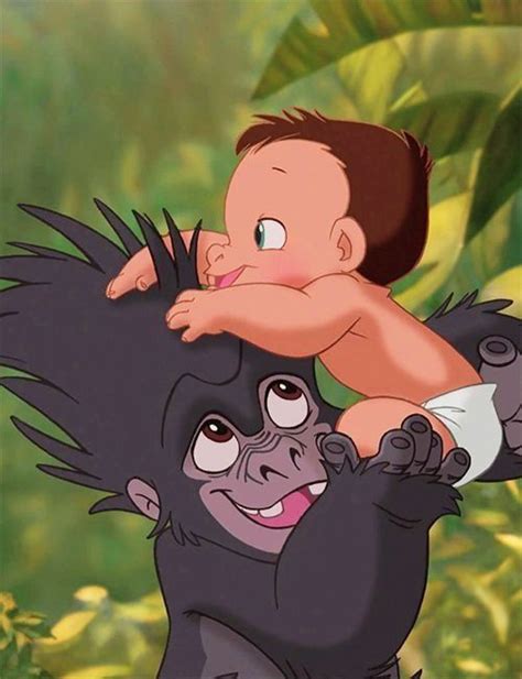 Terk And Tarzan Tarzan Disney Disney Art Disney Drawings