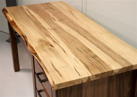 Custommade live edge desks and work tables are handcrafted by expert craftsmen with quality made to last. Custom Walnut & Maple Live Edge Desk| Live Edge Desk Amish ...