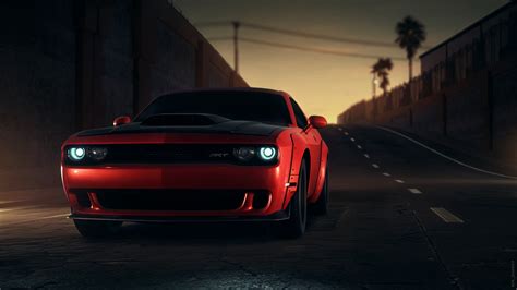 Red Dodge Challenger Srt 8k Hd Cars 4k Wallpapers Images Backgrounds Photos And Pictures