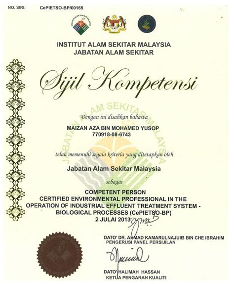 For the first time in malaysia, a series of seminars on environmental regulations will be conducted by envirotrain. LaZaR Engineering: Repair and Maintenance Services ...