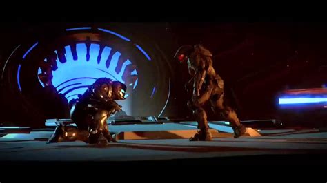 Halo 5 Master Chief Vs Agent Locke Fight Full Cutscene Youtube