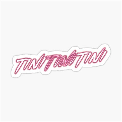 Logo Tini Tini Tini Sticker For Sale By Tinibelgicafco Redbubble