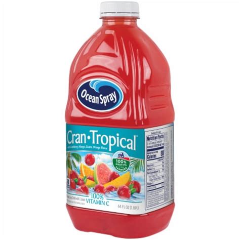 Ocean Spray Cran Tropical Juice Drink 64 Fl Oz Bakers