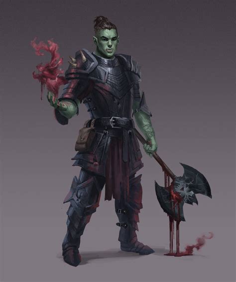 Commission Half Orc Blood Hunter By Phill Art On Deviantart