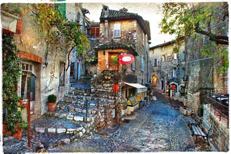 Charming Villages Of France Provinces — Stock Photo