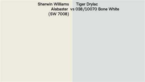 Sherwin Williams Alabaster Sw Vs Tiger Drylac Bone