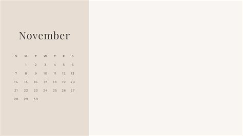 Ivory Beige Neutral Minimalistic 2021 Calendar Desktop Wallpaper