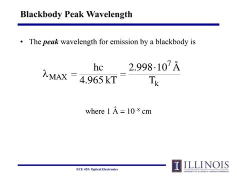 PPT - Lecture #8: Blackbody Radiation, Einstein Coefficients, and ...
