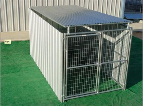 Heavy Duty Outdoor Enclosed Dog Kennel With Roof Shelter Single Run