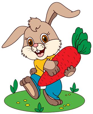 Such a fun easter craft for kids. Free Printable Rabbit with Carrot Pdf Coloring Page