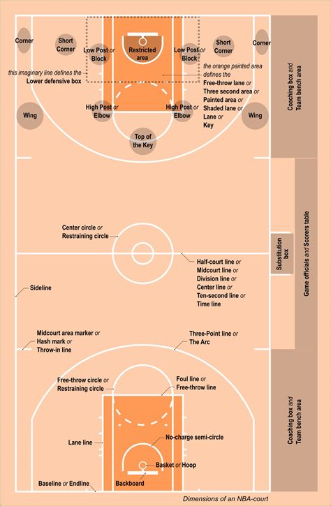 Free Printable Basketball Court Template Quiz Sheet Resume Example