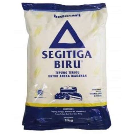 Jual Tepung Terigu Segitiga Biru Bogasari 1 Kg Protein Sedang Shopee