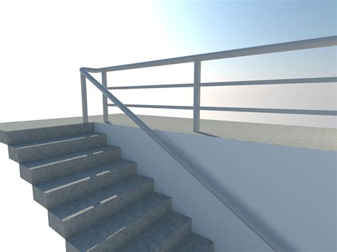 Sketchup And Vray Render Stainless Railing Carlo Fabon