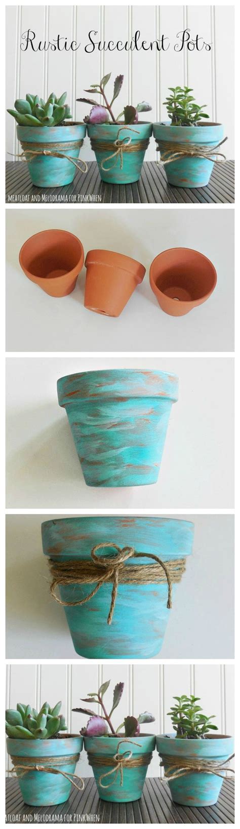 Love This Simple Diy For These Beautiful Rustic Succulent Pots