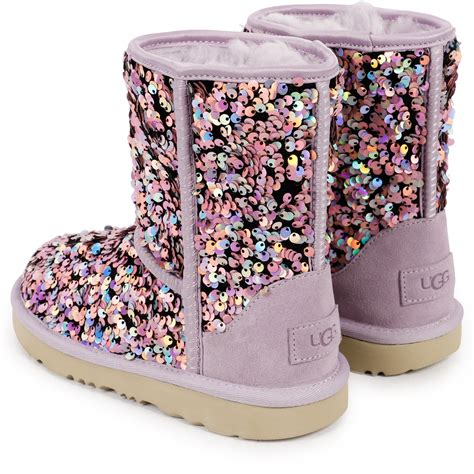 Ugg Colorful Sequin Boots In Pink Bambinifashioncom