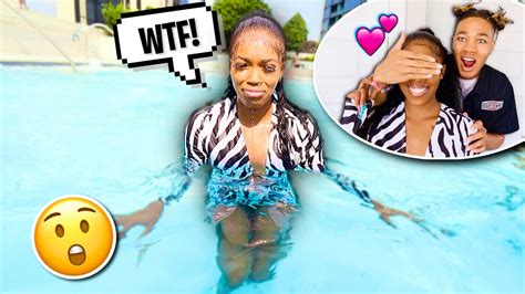 making my girlfriend get fully dressed then throwing her in the pool prank youtube