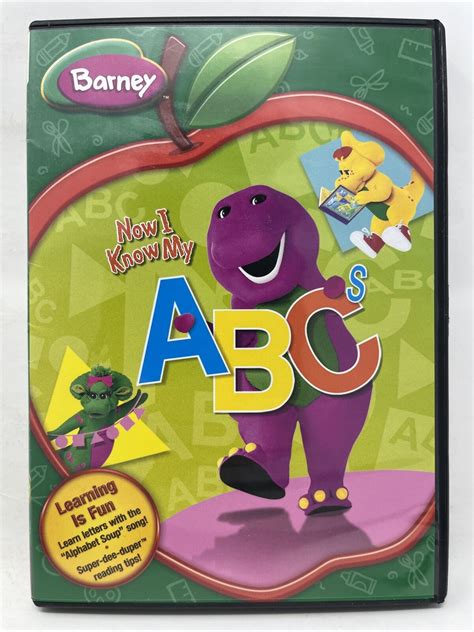 Barney Now I Know My Abcs Dvd 2010 Back To School 694662200344 Ebay