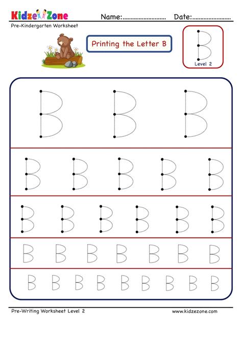 Tracing Letter B Worksheet Dot To Dot Name Tracing Website