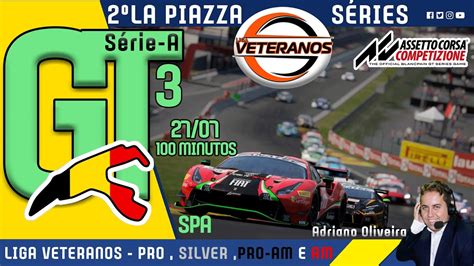 Assetto Corsa Competizione La Piazza Liga Veteranos Etapa