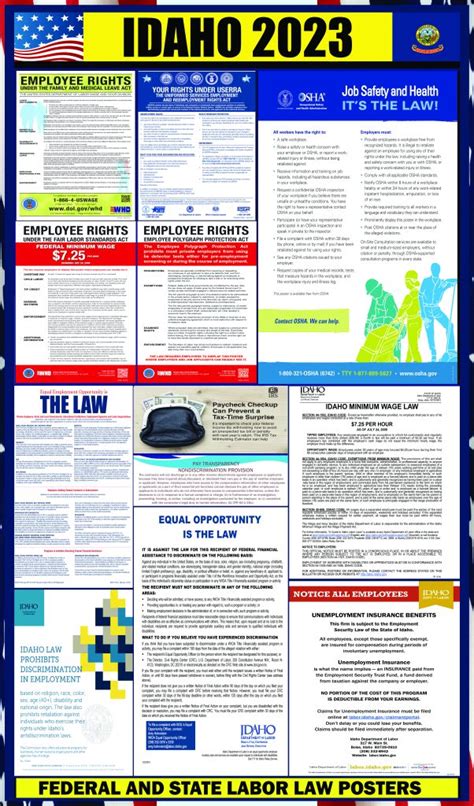 2023 Idaho Labor Law Posters ⭐ State Federal Osha Laborlawhrsigns