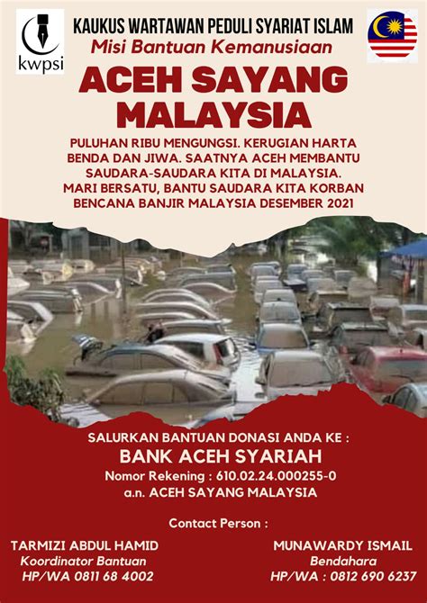 Komunitas Wartawan Di Aceh Galang Dana Bantu Korban Banjir Malaysia