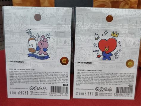 Cooky And Tata Deco Sticker Bt21 Hobbies And Toys Stationary And Craft
