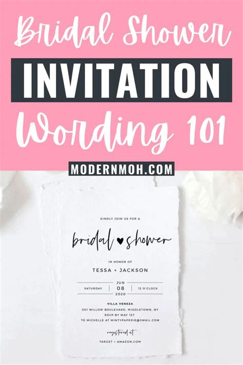 Bridal Shower Invitation Wording Must Have Details And Examples Bridal Shower Invitation