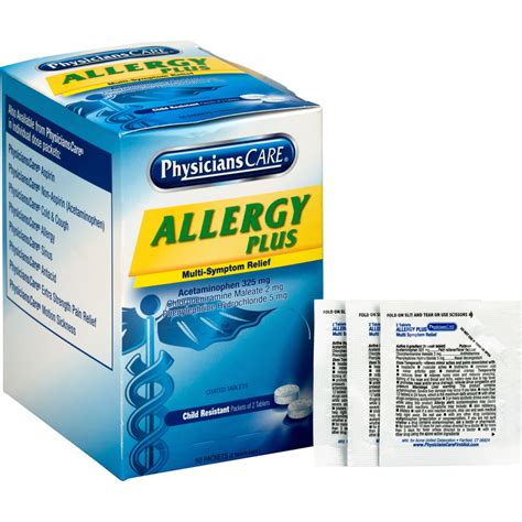 Physicianscare Allergy Plus Medication Cold And Sinus Medicine Acme