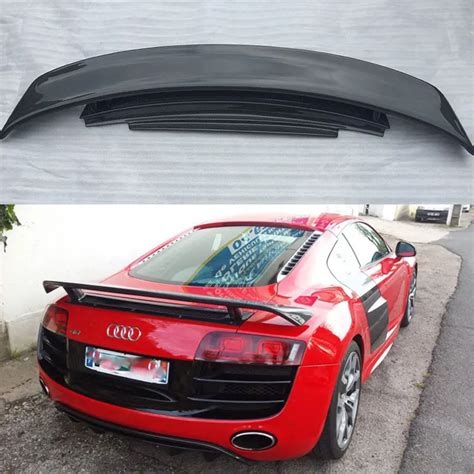 Car Styling R8 Carbon Fiber Rear Trunk Boot Spoiler Wing For Audi R8 Gt