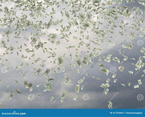Dollar Bills Falling Stock Photo Image Of Payment Business 47753442