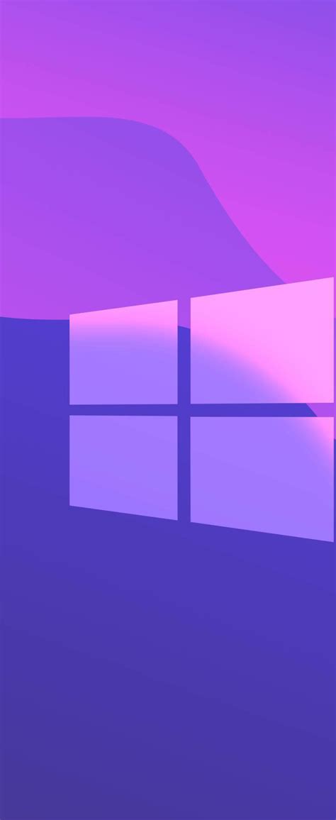 1080x2636 Windows 10 Purple Gradient 1080x2636 Resolution Wallpaper Hd