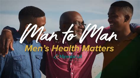 Man To Man Mens Health Matters Memorial Health System