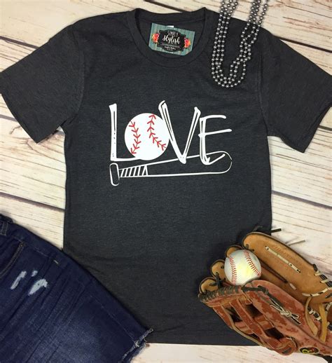 Baseball Love Shirt Custom Baseball Tee Baseball Team Shirt Etsy