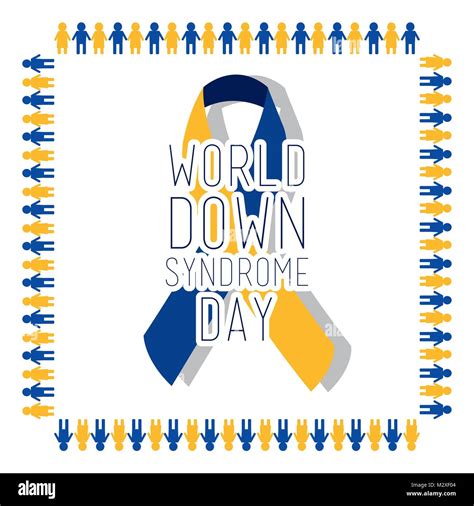 World Down Syndrome Day Card Invitation Event Awareness Healthy Stock Vector Image And Art Alamy