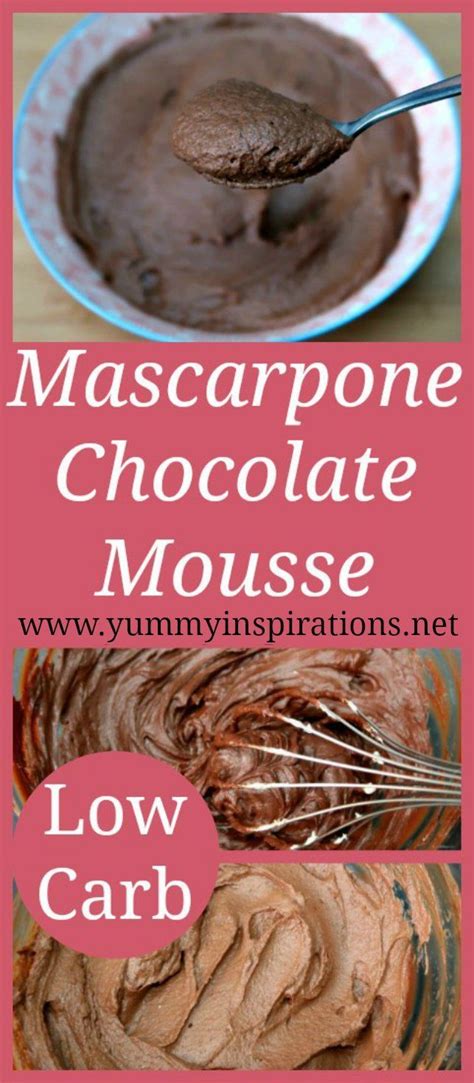 This recipe couldn't be easier with just 5 ingredients: Mascarpone Chocolate Mousse Recipe - Low Carb, Keto Cream ...