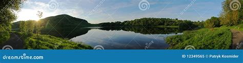 Lake Panoramic Stock Image Image Of Panorama Land Panoramic 12349565