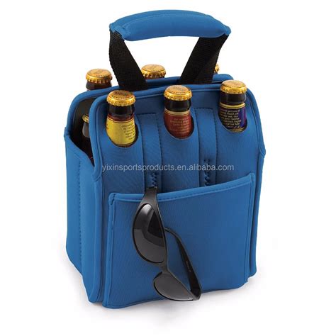 Wholesale 6 Pack Beer Bottler Holder Durable Beer Cooler Carrier Tote
