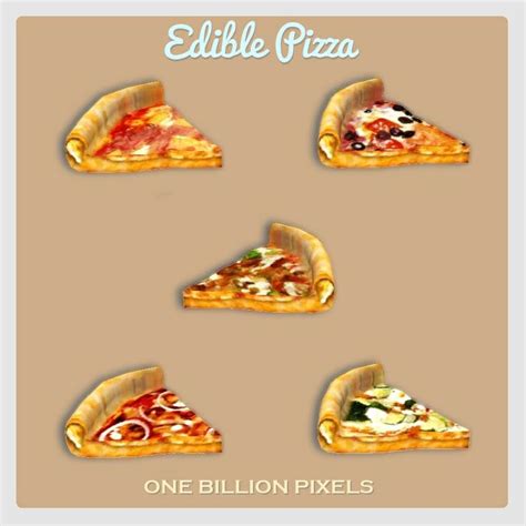 One Billion Pixels Edible Pizza Edible Sims 4 Mods Clothes Play Sims