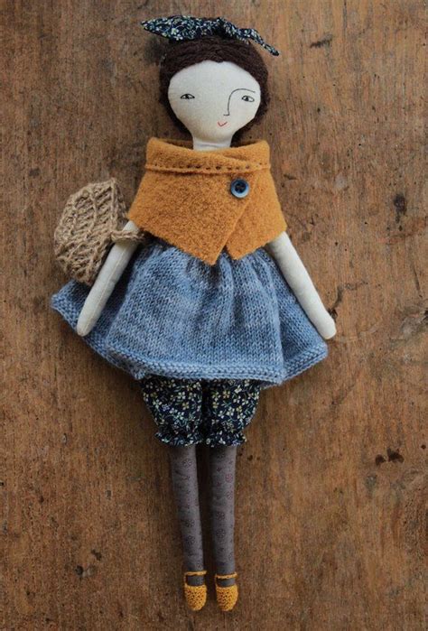 Handmade Fabric Doll Fabric Doll Textile Doll Cloth Doll Etsy Uk