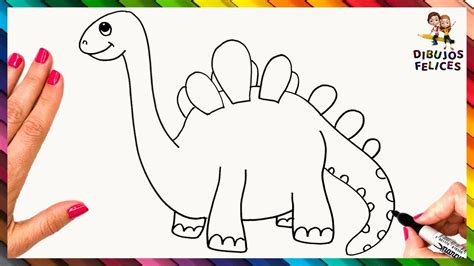 Cómo Dibujar Un Dinosaurio Paso A Paso 🦕 Dinosaurio Dibujo Youtube