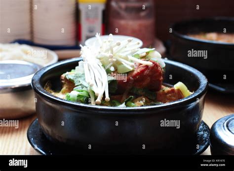 Korean Cuisine Korean Pork Bone Soup Gamjatang Gamjatang Or Pork