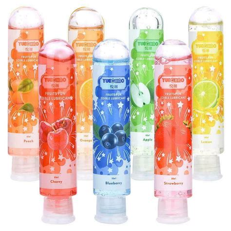 Peach Fruit Flavored Water Based Personal Edible Gel Lubricant Oral Fun Sex Lube Oz Ml