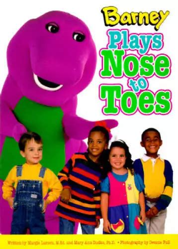 Barney Plays Nose To Toes Board Book By Margie Larsen Good 455