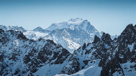 Mountains Peak Alps Snowy Mountain Range 4k Hd Wallpaper