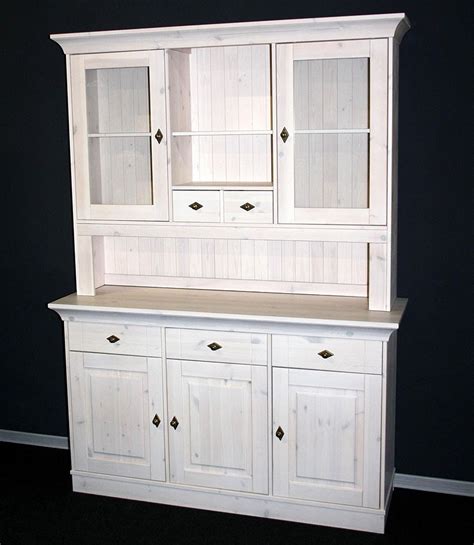 Skandinavischer buffetschrank in weiß kiefer teilmassiv. Buffet schrank weiß Küchen schrank Esszimmer möbel Kiefer ...
