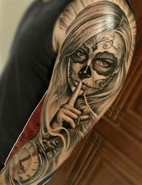 Tattoos Design Ideas 34 Best Day Of The Dead Tattoo Designs Idea For