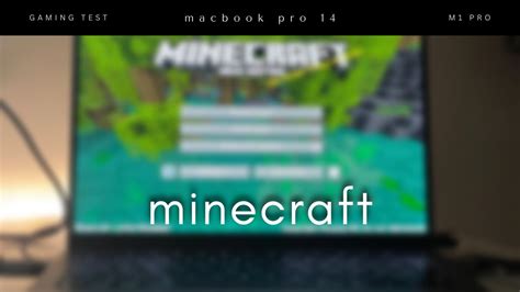 Macbook Pro 14 M1 Pro Minecraft Gaming Test Youtube