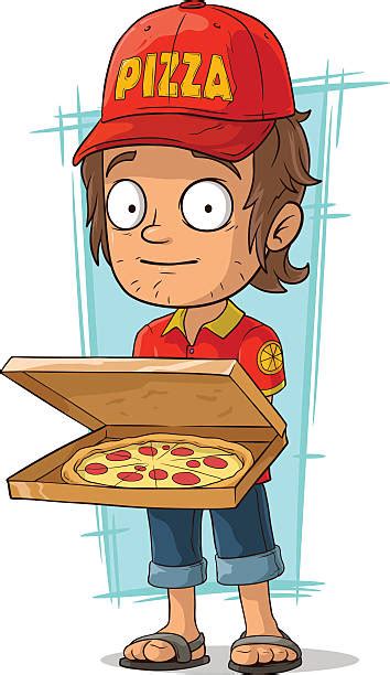 Royalty Free Pizza Delivery Guy Clip Art Vector Images And Illustrations
