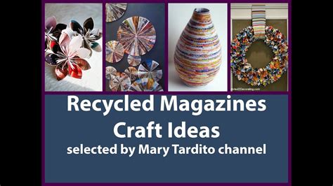 Recycled Magazines Craft Ideas Diy Recycled Projects