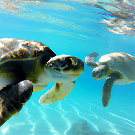 Cute Sea Turtles Underwater Graphic · Creative Fabrica